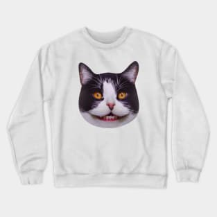 Crazy Awkward Weirdo Cat Crewneck Sweatshirt